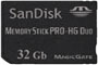 Карта памяти Sandisk Memory Stick PRO Duo 32GB для Sony PSP

