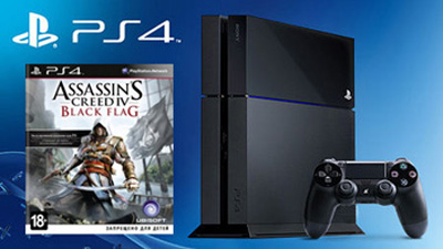 Sony PlayStation 4 + Игра Assassins Creed 4 Black Flag 