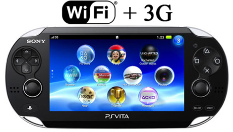Sony PS Vita Black Wi-Fi + 3G + Чехол + Пленка + USB кабель