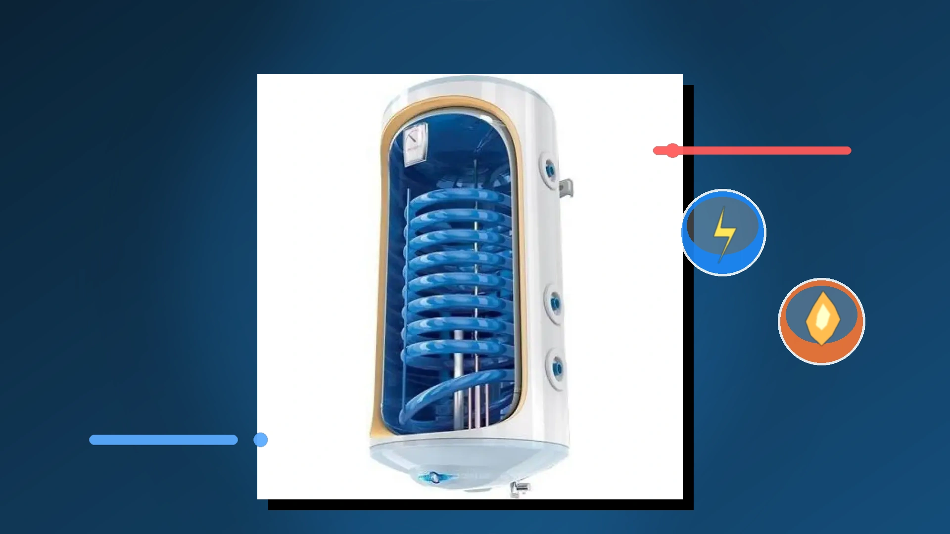 Комбинированный бойлер на 80 литров
